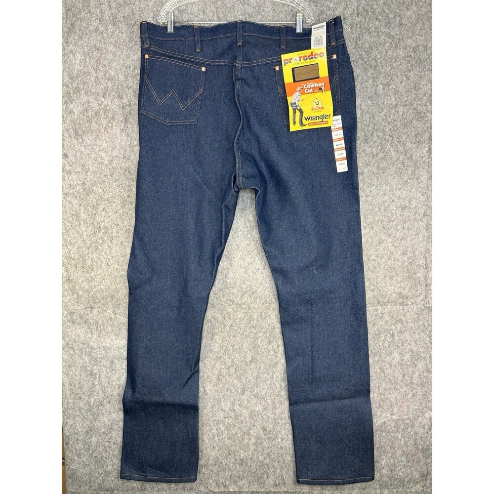 Wrangler Jeans Men’s 42x36 Blue 13MWZ Cowboy Cut Heavyweight Denim Western